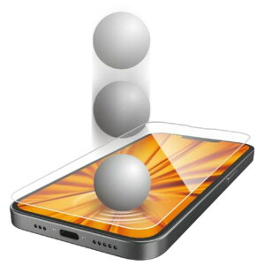 【新品/取寄品/代引不可】iPhone 16e/iPhone14/iPhone13/iPhone13 Proガラスフィルム/SHOCKPROOF/高透明 PM-A25SFLGZ