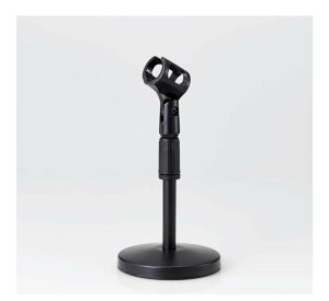 【新品/取寄品/代引不可】マイクスタンド/卓上型/高さ・角度調整可/ブラック HS-DSARMBK