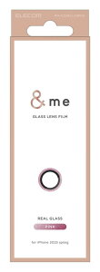 【新品/取寄品/代引不可】iPhone 16eカメラレンズガラスフィルム/グリッター/&me/ピンク PM-A25SFLLG2PNG