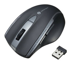 �y�V�i/���i/����s�z�É����C�����X�u���[LED�}�E�X(5�{�^��) MA-WBL166BK