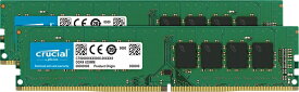 【新品/取寄品/代引不可】16GB Kit (8GBx2) DDR4 2400 MT/s (PC4-19200) CL17 SR x8 Unbuffered DIMM 288pin Single Ranked CT2K8G4DFS824A