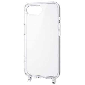 【新品/取寄品/代引不可】iPhone 16e/ハイブリッドケース/ストラップホール付き/クリア PM-A25SHVCKSHCR