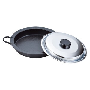 【特選商品】和平フレイズ 燕三 IH対応焼肉・餃子鍋26cm(蓋付) EM-045 日本製