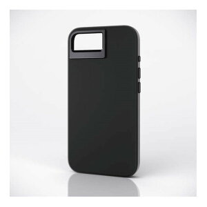 【新品/取寄品/代引不可】iPhone 16e/ハイブリッドケース/シリコン/スタンド/MAGKEEP/ブラック PM-A25SHVSCSTBK