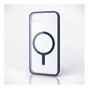 【新品/取寄品/代引不可】iPhone 16e/ハイブリッドケース/フレームカラー/MAGKEEP/ネイビー PM-A25SMAG03NV