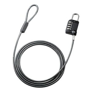 【新品/取寄品/代引不可】ワイヤー一体型ダイヤル錠(ブラック) SLE-32S