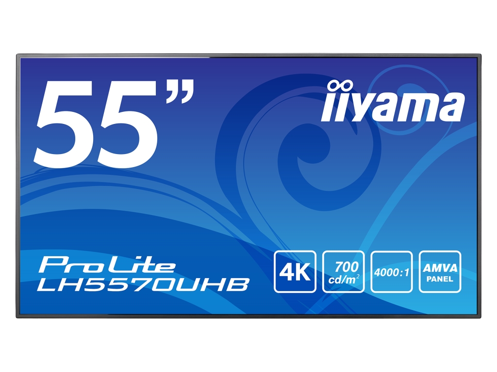 55型サイネージディスプレイ ProLite LH5570UHB(3840 x 2160/HDMI x 2/ブラック/スピーカ：無し/4K/AMVA/メディアプレイヤー機能/24時間連続使用) LH5570UHB-B1