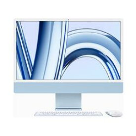 【新品/取寄品】Apple MQRQ3J/A ブルー iMac Retina 4.5Kディスプレイモデル /24インチ/M3 10コアGPU/メモリ 8GB/SSD 256GB/ アップル アイマック
