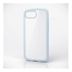 【新品/取寄品/代引不可】iPhone 16e/ハイブリッドケース/TOUGH SLIM LITE/フレームカラー/背面クリア/ストラップシート付属/ライトブルー PM-A25STSLFCBU