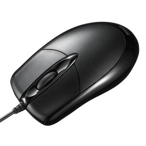 【新品/取寄品/代引不可】PS/2有線光学式マウス ブラック MA-130HPBK