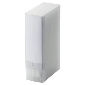 【新品/取寄品/代引不可】CD/DVD/Blu-ray対応ファイルケース/72枚収納/クリア CCD-FB72CR