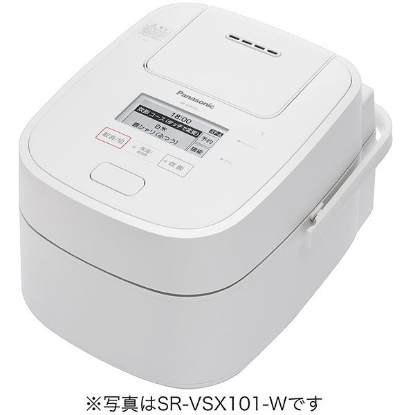 Panasonic SR-VSX181-W スチーム＆可変圧力IHジャー炊飯器 おどり炊き 1升炊き IoT対応 ホワイト パナソニック