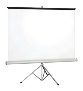 【新品/取寄品/代引不可】三脚一体型モバイルスクリーン100型4:3全白 KDX-100AW