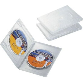 【新品/取寄品/代引不可】DVDトールケース(2枚/クリア/3個) CCD-DVD04CR