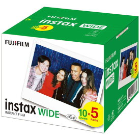 インスタントカラーフィルム instax WIDE KR 5 10枚入り 5パック　富士フイルム　ワイド FUJIFILM