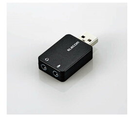 【新品/取寄品/代引不可】USBオーディオ変換アダプタ/ブラック USB-AADC01BK