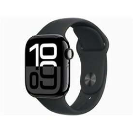 【新品/在庫あり】Apple Watch Series 10 GPSモデル 42mm MWWE3J/A [ジェットブラック・ブラックスポーツバンド S/M] アップルウォッチ