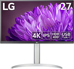 【新品/取寄品/代引不可】27インチ ワイド液晶ディスプレイ(3840x2160/IPS/アンチグレア/HDMIx2/DP/TypeC(PD90W)/高さ調節/チルト/ピボット) 27BP85UN-W