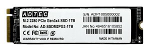 yVi/i/sz3D NAND SSD M.2 NVMe PCIe Gen3x4(2280)AD-SSDM2PG3 1TB AD-SSDM2PG3-1TB