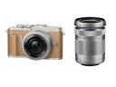 【新品/在庫あり】OLYMPUS PEN E-PL9 EZダブルズームキット ブラウン