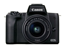 【新品/在庫あり】Canon EOS Kiss M2 EF-M15-45 IS STM レンズキット ブラック ミラーレスカメラ キヤノン