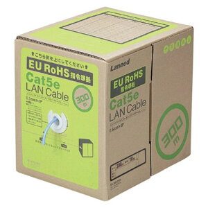 �y�V�i/���i/����s�zRoHS�Ή�LAN�P�[�u��/CAT5E/300m/�u���[/�ȈՃp�b�P�[�W/�������d�l LD-CT2/BU300YR