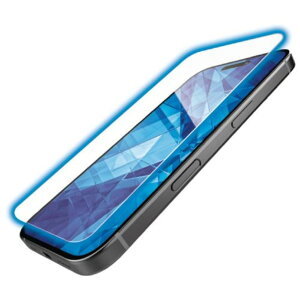 【新品/取寄品/代引不可】iPhone 16/iPhone 15ガラスフィルム/ダイヤモンドコーティング/高透明/ブルーライトカット PM-A24AFLGDCBL