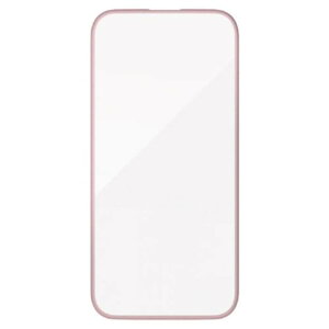【新品/取寄品/代引不可】iPhone 16/iPhone 15ガラスフィルム/フレーム付き/高透明/&Me/ピンクゴールド PM-A24AFLGFPNM