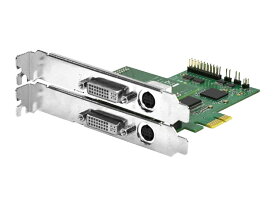 【新品/取寄品/代引不可】DVI/S-Video 入力(パススルー)対応 ソフトウェアエンコード型PCIeキャプチャーボード GV-SVD2VR