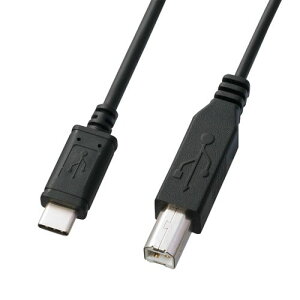 �y�V�i/���i/����s�zUSB2.0 TypeC - B�P�[�u�� 1m KU-CB10