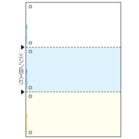 【新品/取寄品/代引不可】FSC(R)認証 マルチプリンタ帳票 A4 カラー 3面 6穴 FSC2080Z