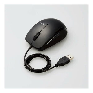 【新品/取寄品/代引不可】BlueLEDマウス/有線/5ボタン/サイドラバー/静音/抗菌/ブラック M-BL28UBSKBK