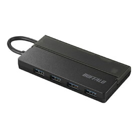 【新品/取寄品/代引不可】USB3.1(Gen1)TypeC バスパワーハブ4ポートケーブル収納ブラック BSH4U130C1BK