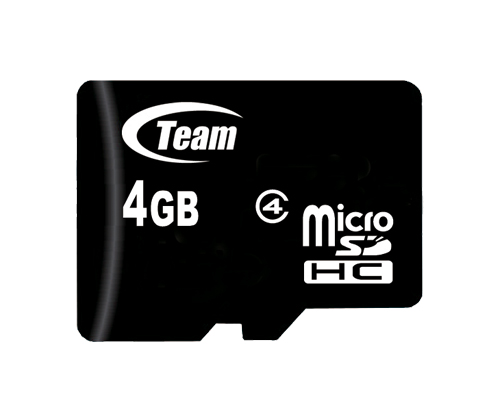新品 取寄品 代引不可 定番 TEAM MicroSDHCカード 4GB Class4 ブランド品 TG004G0MC24A