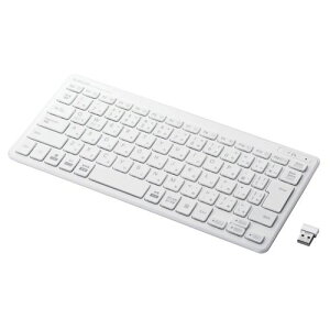 【新品/取寄品】ワイヤレスミニキーボード/パンタグラフ式/薄型/ホワイト TK-FDP098TWH