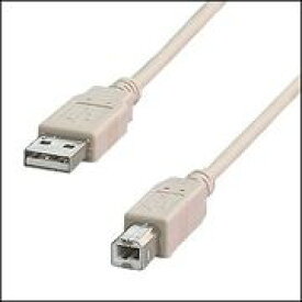 【新品/取寄品/代引不可】USBケーブル 5mAタイプ オス-Bタイプ オス アイボリー ASB804