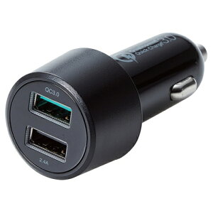 �y�V�i/���i/����s�z�V�K�[�`���[�W���[/2USB�|�[�g(��������)/QuickCharge3.0+USB1�|�[�g(�ő�2.4A)/�u���b�N MPA-CCUQ04BK