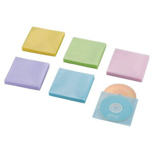 【新品/取寄品/代引不可】不織布/Blu-ray対応/両面収納/60枚入/120枚収納/5色アソート CCD-NWB120ASO