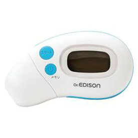 【新品/取寄品】Dr.EDISON さっと測れる2way体温計 KJH1004 肌に触れず衛生的 スキャン式体温計