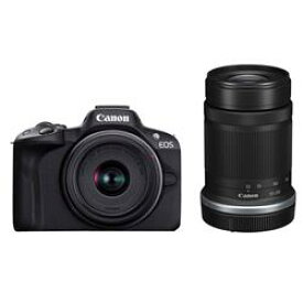 【新品/取寄品】Canon EOS R50 ダブルズームキット ブラック ミラーレスカメラ キヤノン