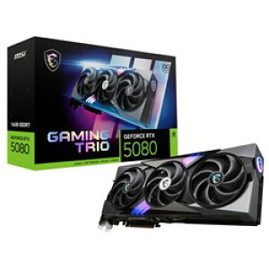 �y�V�i/�݌ɂ���zMSI GeForce RTX 5080 16G GAMING TRIO OC [PCIExp 16GB] �O���t�B�b�N�X�J�[�h