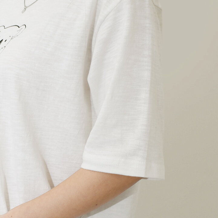 楽天市場 コアラプリントコットンスラブtシャツ レディース トップス Tシャツ 春 夏 半袖 五分袖 5分袖 コットン100 綿100 コアラ 動物 アニマル 手書き風 イラスト グラフィック 可愛い 大人 ラフ メール便 Real Style リアルスタイル