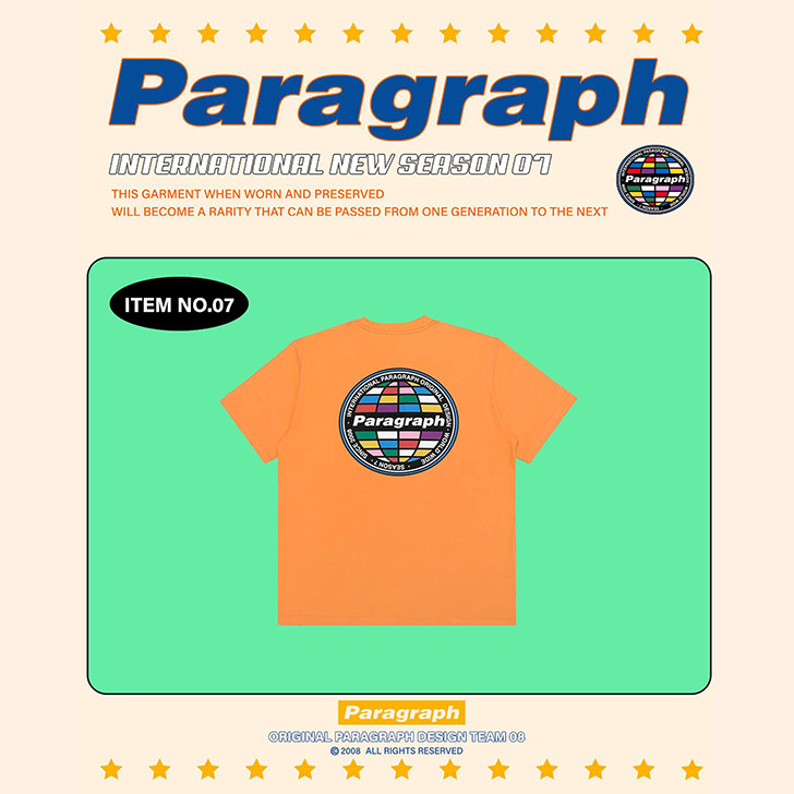 楽天市場】paragraph tシャツ パラグラフ PARAGRAPH バックカラー