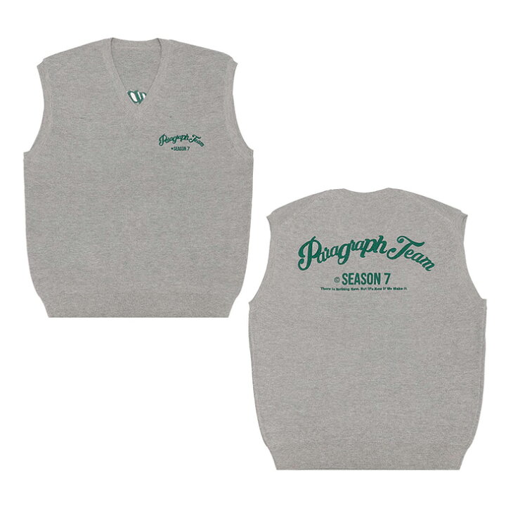 Paragraph パラグラフ ベスト ニット 長袖 正規品 メンズ レディース 公式 韓国 ブランド 刺繍 トップス ロゴ 無地 重ね着 春夏 人気の贈り物が大集合 Paragraph パラグラフ ベスト ニット 長袖 正規品 メンズ レディース 公式 韓国 ブランド 刺繍 トップス ロゴ 無地 重ね着 春夏 人気の贈り物が大集合