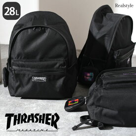 スラッシャー THRASHER SCHOOL 28L リュック ポーチ付き 撥水 THR-253 メンズ バッグ リュックサック バックパック デイパック 大きめ 大容量 レディース 通学 学校 高校 通勤 黒