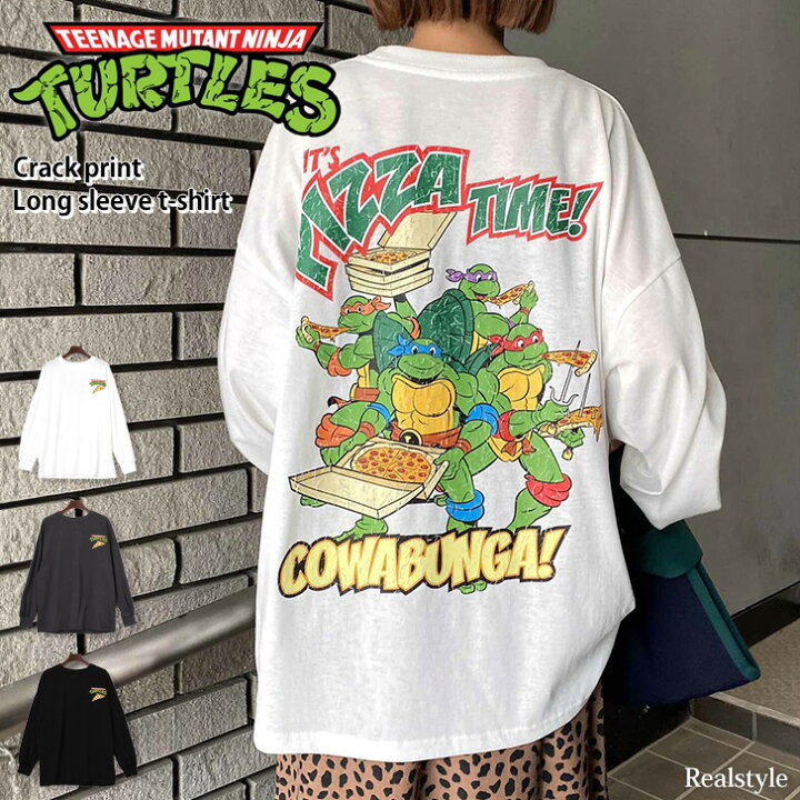 楽天市場】ミュータントタートルズ☆クラックプリント長袖Tシャツ  