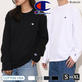 Champion チャンピオン 長袖 Basicシリーズ ロングスリーブTシャツ C3-Y428 メンズ レディース トップス ロンT Tシャツ カットソー ワンポイント ブランド ロゴ おしゃれ カジュアル メール便