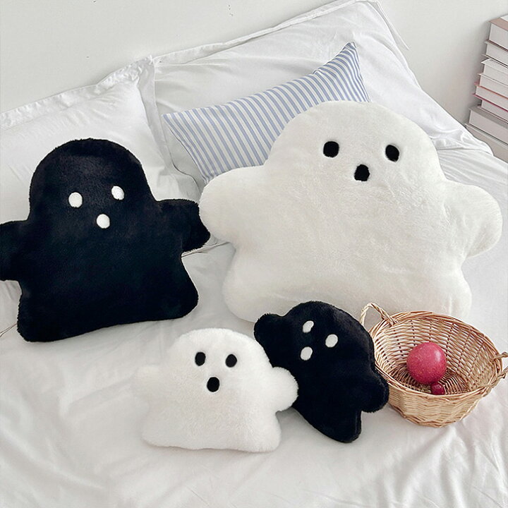 楽天市場】ハロウィン フェイクファー ふわふわ おばけ クッション S 