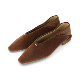 送料無料 パンプス バブーシュ スクエアトゥ 痛くない 歩きやすい 走れる 楽 レディース Uカット ローヒール カジュアルシューズ フラットシューズ ブラック 黒 ガンメタル メタリック 卒業式 入学式 最強配送