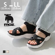 送料無料 モズ moz サンダル レディース スポーツサンダル スポサン 脱げない スポーティ厚底 歩きやすい…